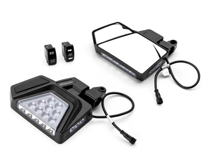Side-View LED Mirrors for Kawasaki Bikes (Refer to Fitment)