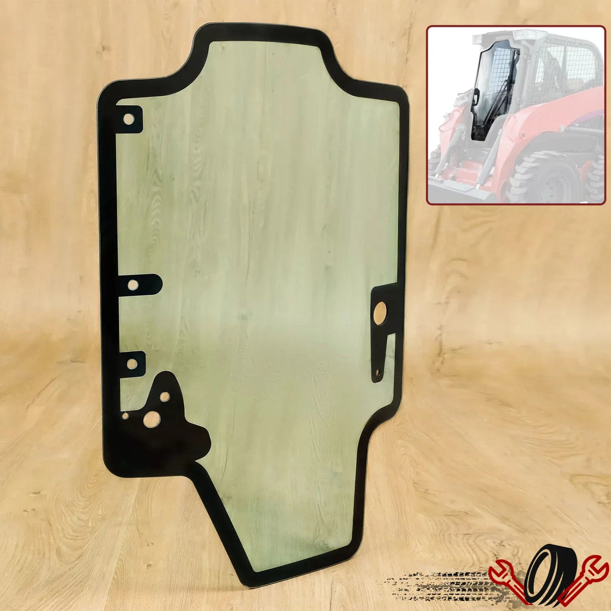 Front Door Glass for Case New Holland Skid Steer Loader