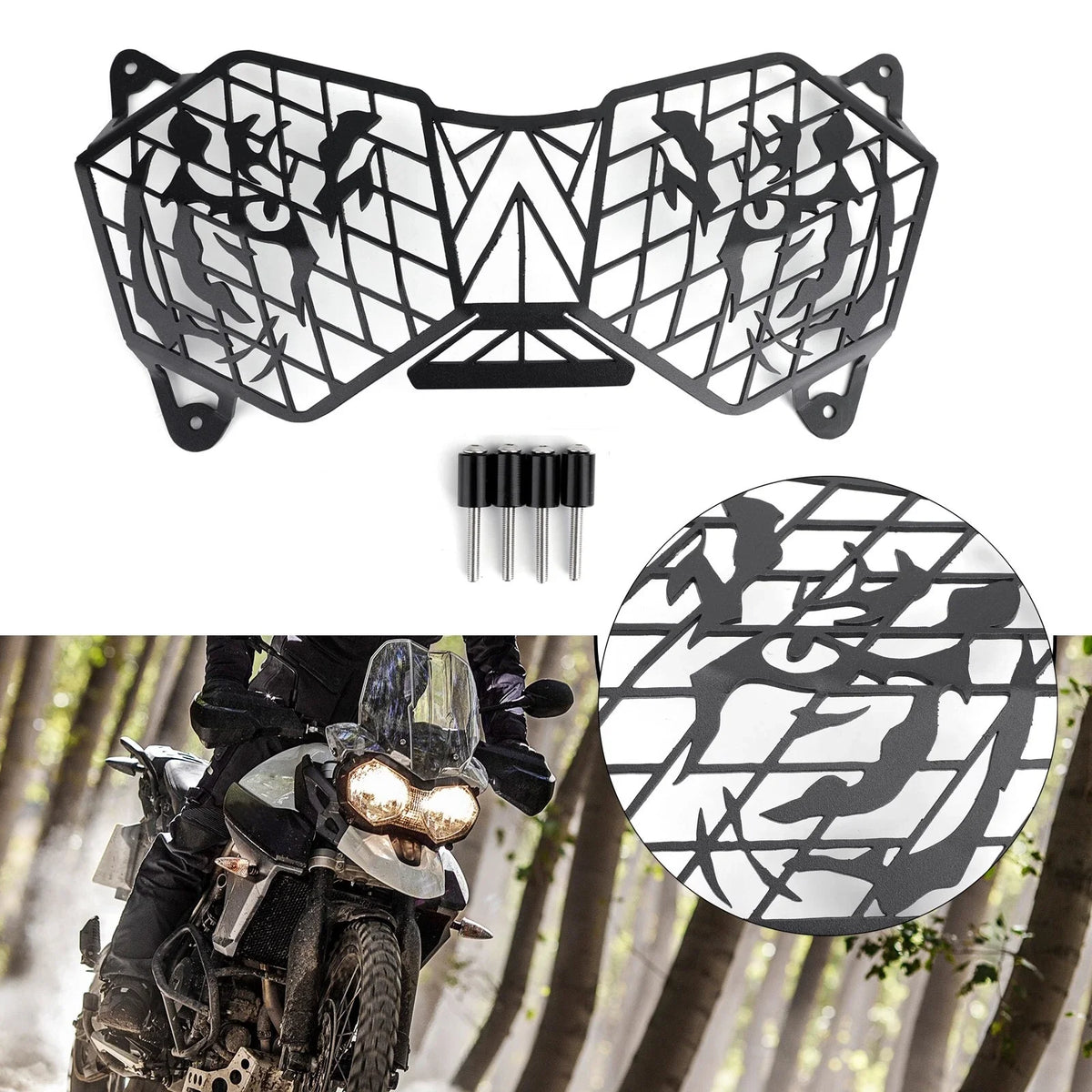 Headlight Guard Protector for Tiger 800 1200 XC XR Explorer 1200 (2017)
