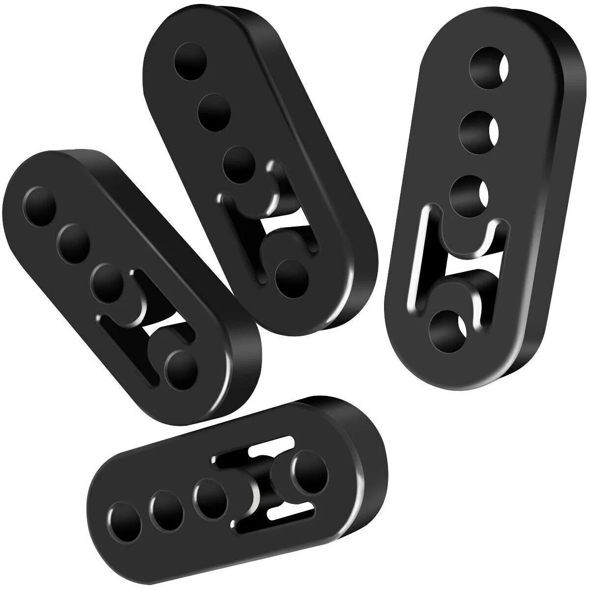 Set of 4 Rubber Exhaust Tail Pipe Mount Brackets Universal