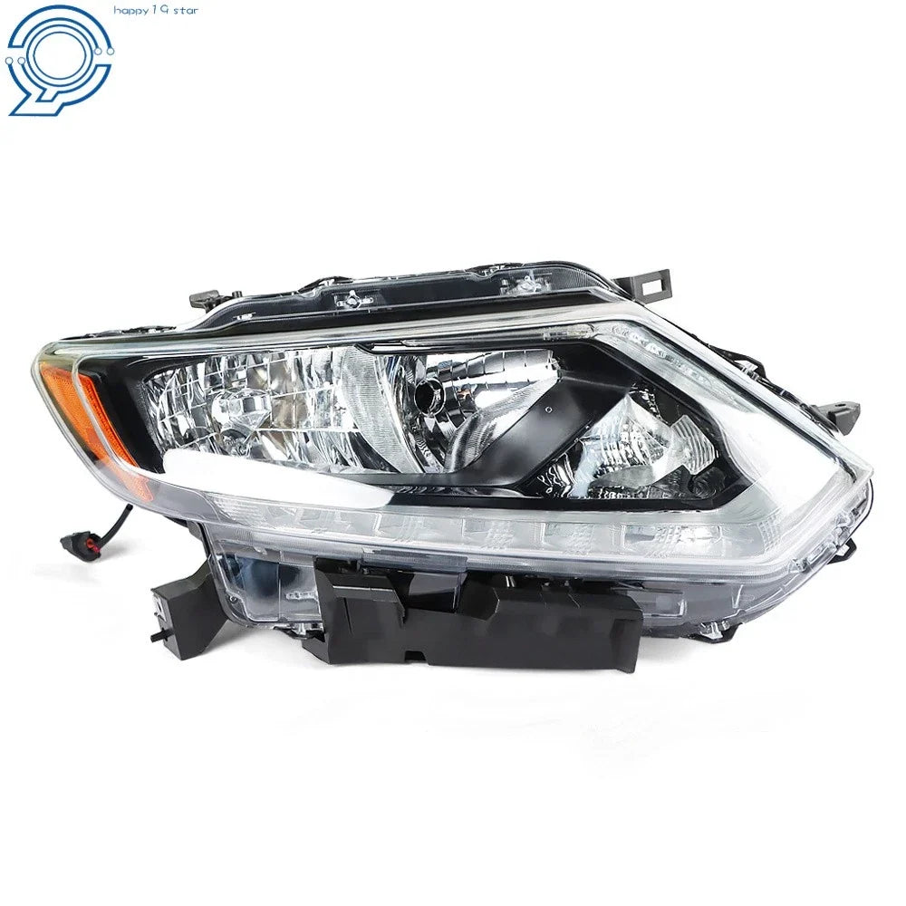Chrome Headlight for Nissan Rogue (2014–2016) Halogen Clear Lens Right