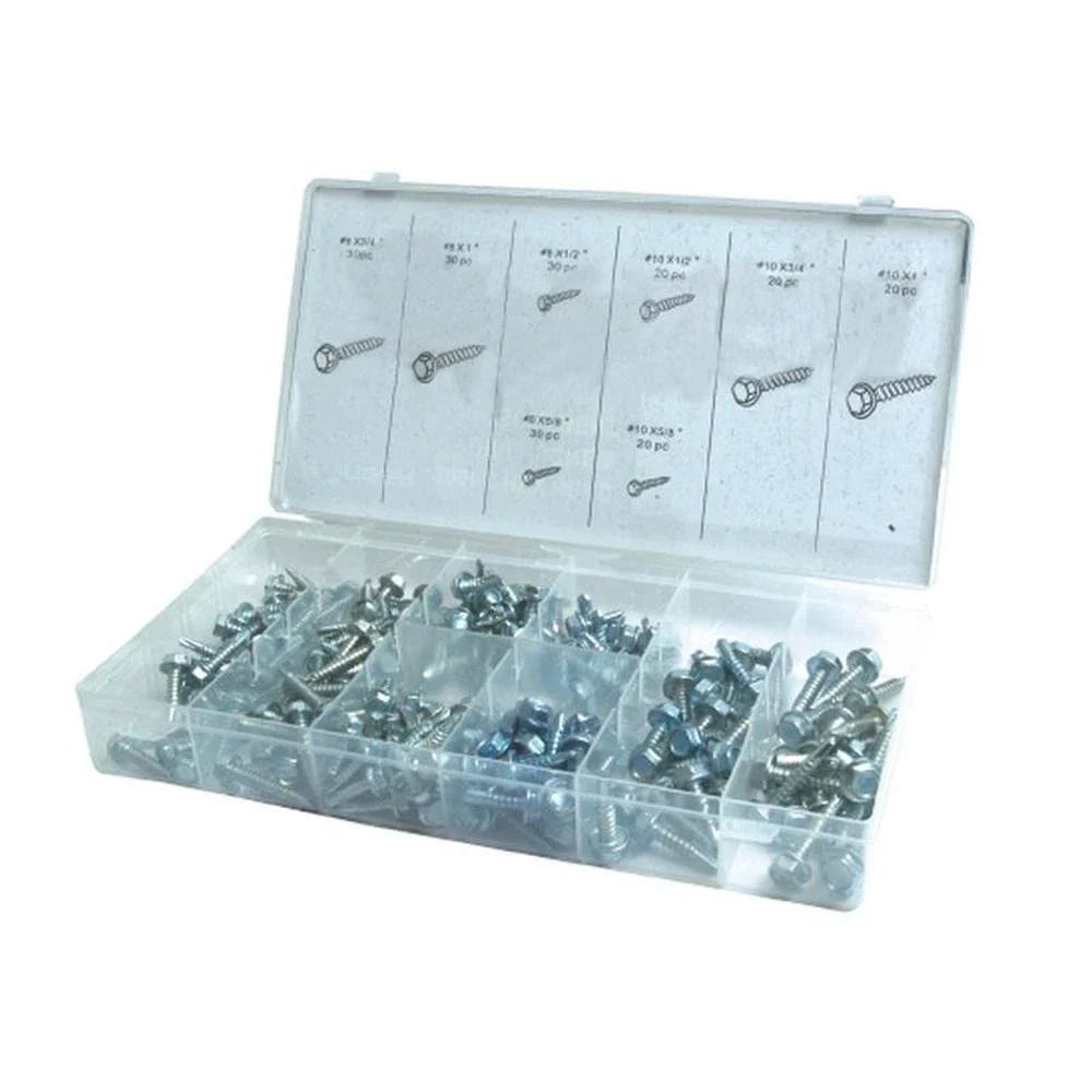 Hexagon Head Self Fixing Screw M4 - M5 x 12.5 - 25.5mm for