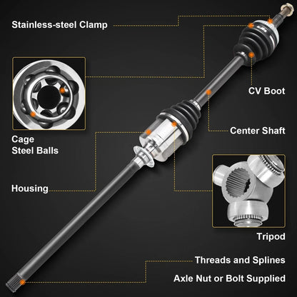 Front Right CV Axle Assembly for Sentra (2013–2019) Nissan