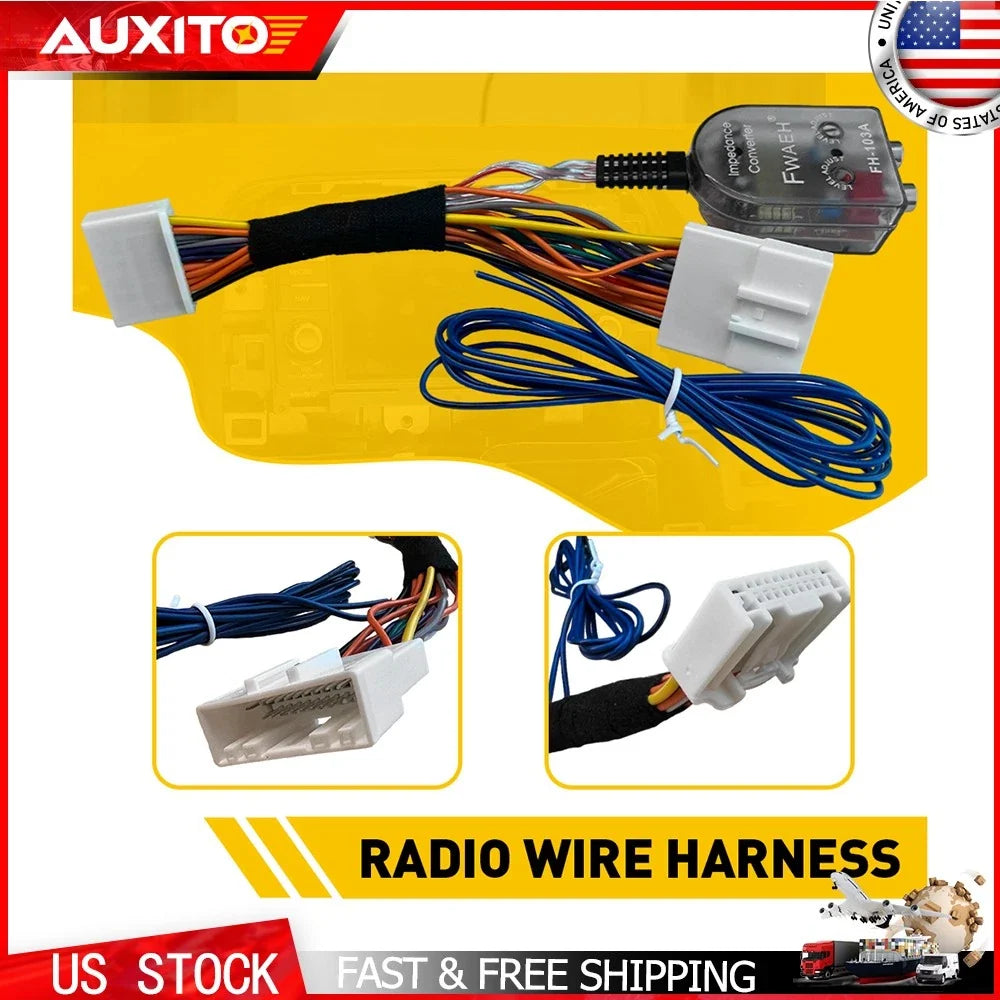 Amplifier Harness for Inner Radio Subwoofer - Fits Nissan Subaru (H)