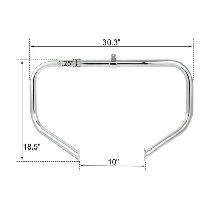 Footpegs & Chrome Highway Engine Crash Bar for Harley Touring 2009-2023