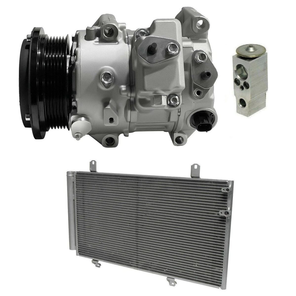 AC Compressor Kit With Condenser for Toyota Venza 2.7L (2013–2014)
