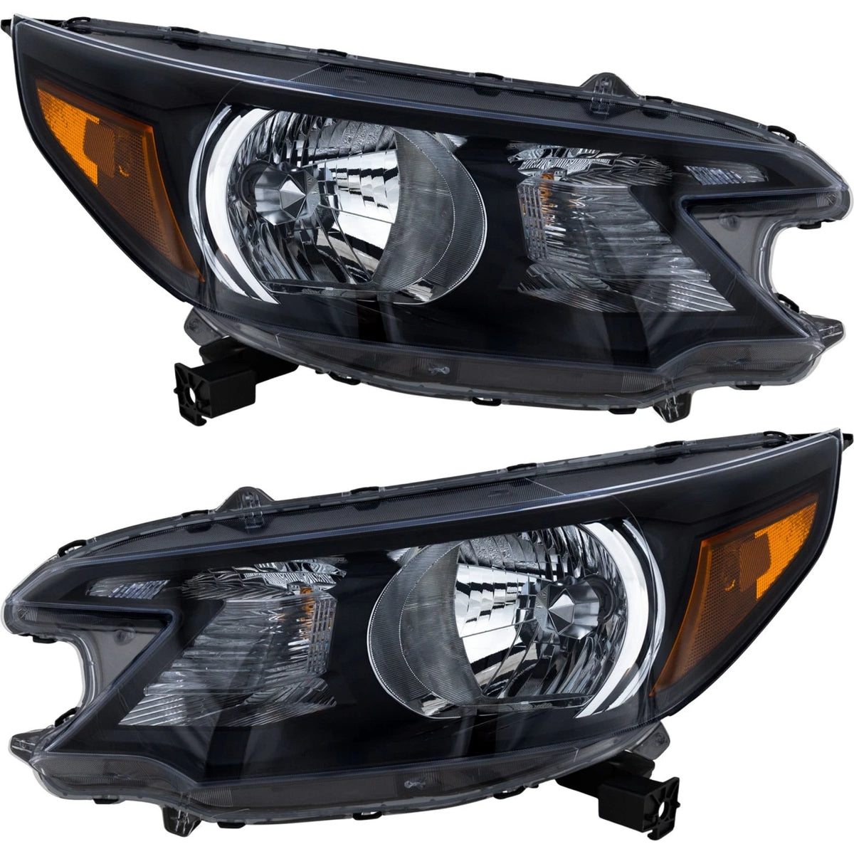 Set of 2 Halogen Headlights for Honda CR-V (2012–2014) w/ Bulbs