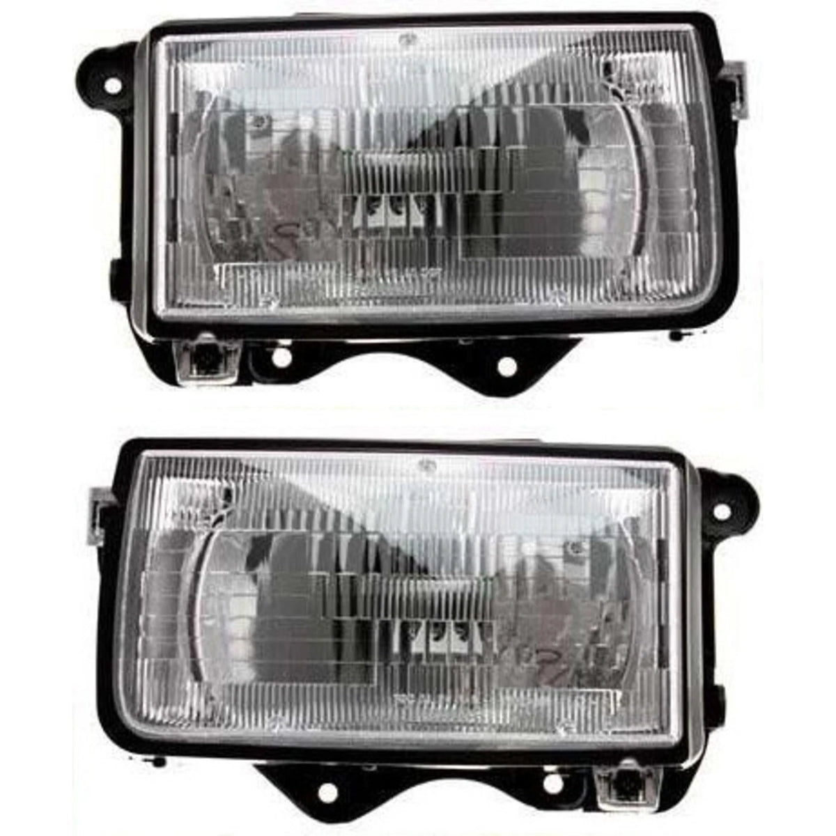 Set of 2 Halogen Headlights for Isuzu Rodeo (1991–1997) w/ Bulbs
