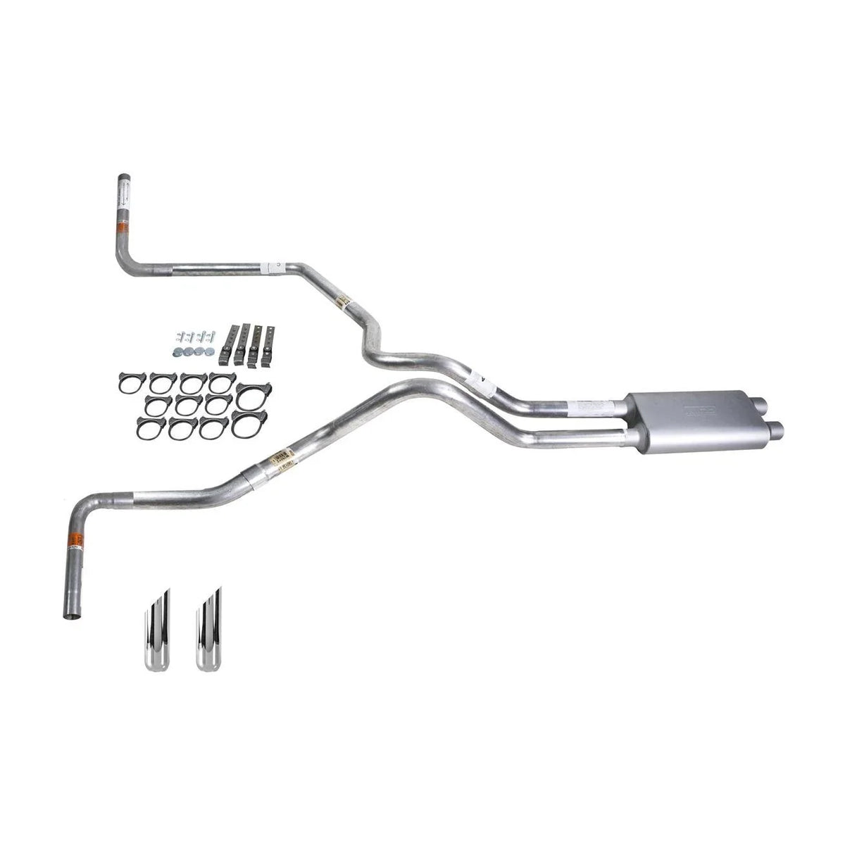 Dual Exhaust Pipe for Titan (2004–2005) - 2.5" Flowsound Muffler, SW Tip
