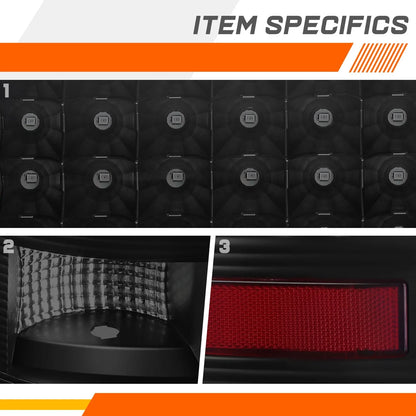 2X Tinted LED Tail Lights for Dodge Ram Pickup 2009–2017