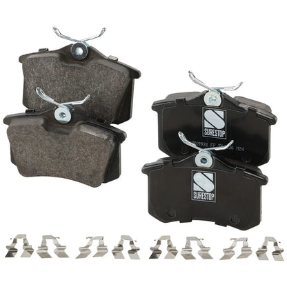 Disc Rotors and Rear Brake Pads Kit for Audi A4 VW Passat 1999
