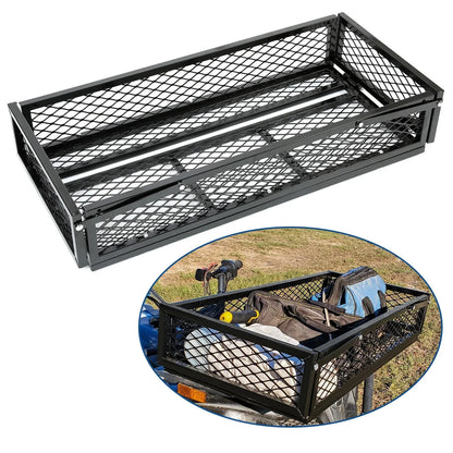 ATV Front Cargo Rack - Universal Steel in Black
