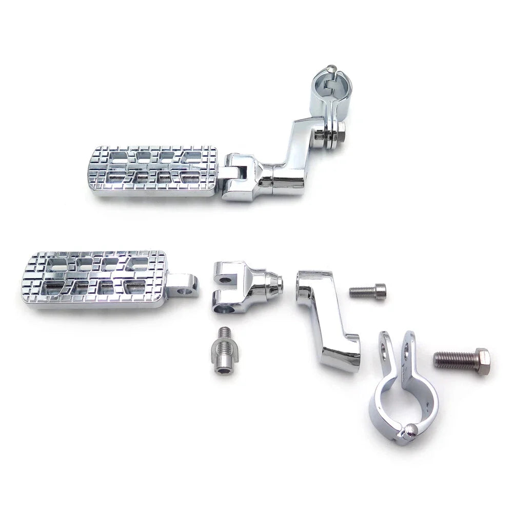 Highway Foot Peg Clamp Kit 1.25" CNC Dominator for Harley Road Glide 2015-2023