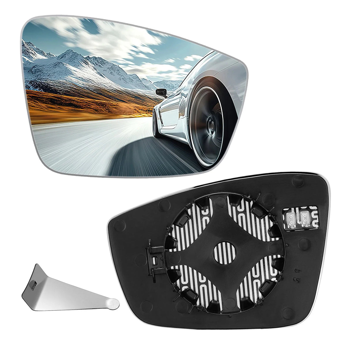 Right Side Heated Mirror Glass for VW Passat Jetta (2011–2018)