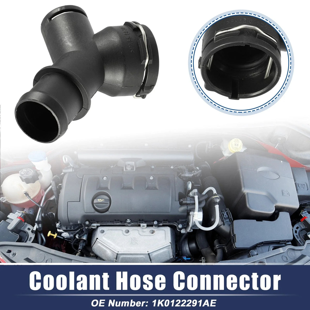 Radiator Coolant Hose Flange 1K0122291AE for Audi A3 (2006–2013)
