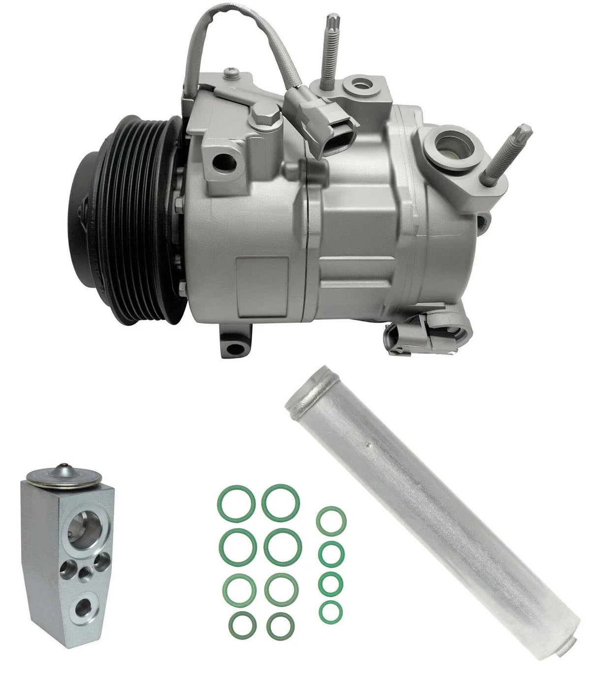 AC Compressor Kit Replacement for Dodge Challenger 5.7L 6.2L 6.4L (2017–2018)