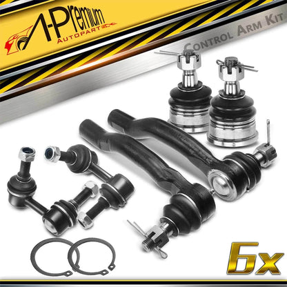 6X Front Ball Joints & Sway Bar Tie Rods for Nissan Frontier Pathfinder