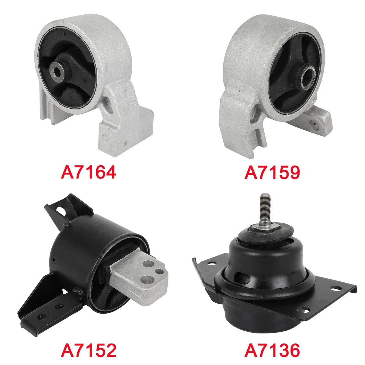 4Pcs Engine Motor Mount Kit for Hyundai Accent (2006–2011) L4 1.6L