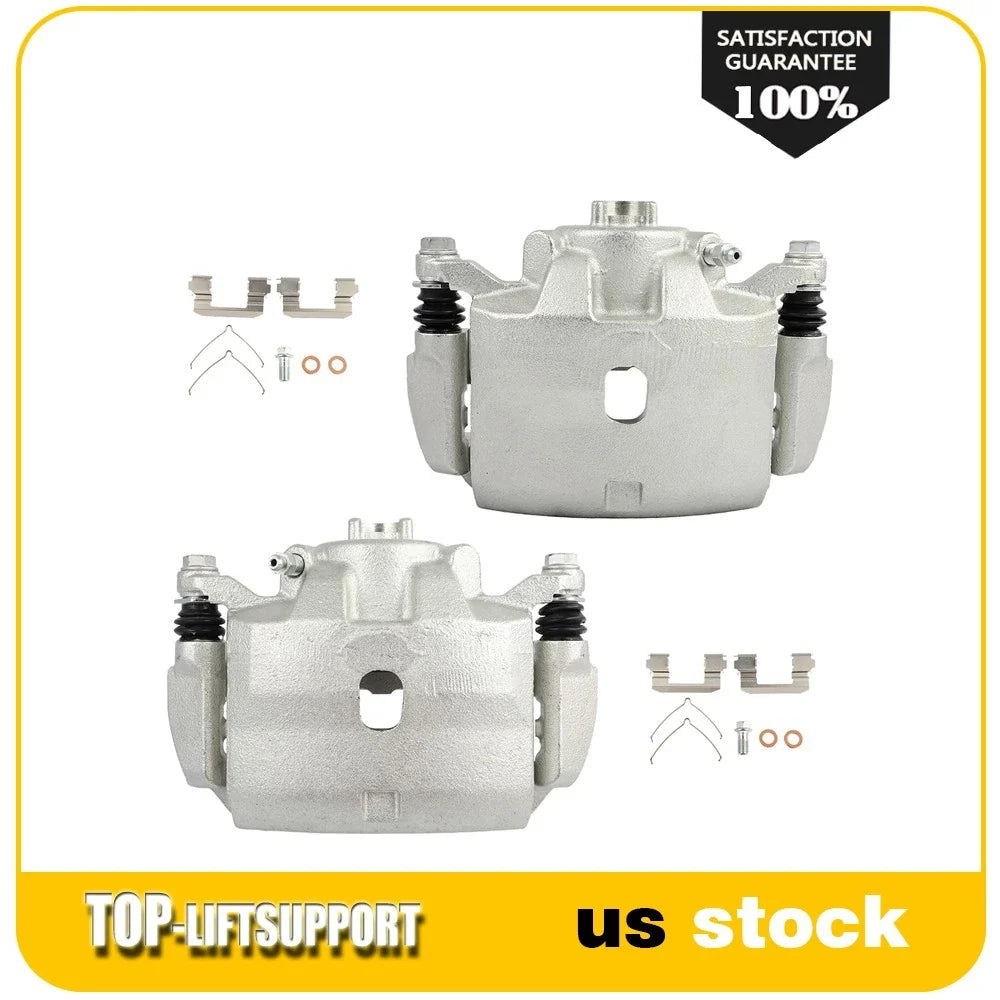 Set of 2 Front Brake Calipers with Bracket for Honda CR-V (2012–2016)