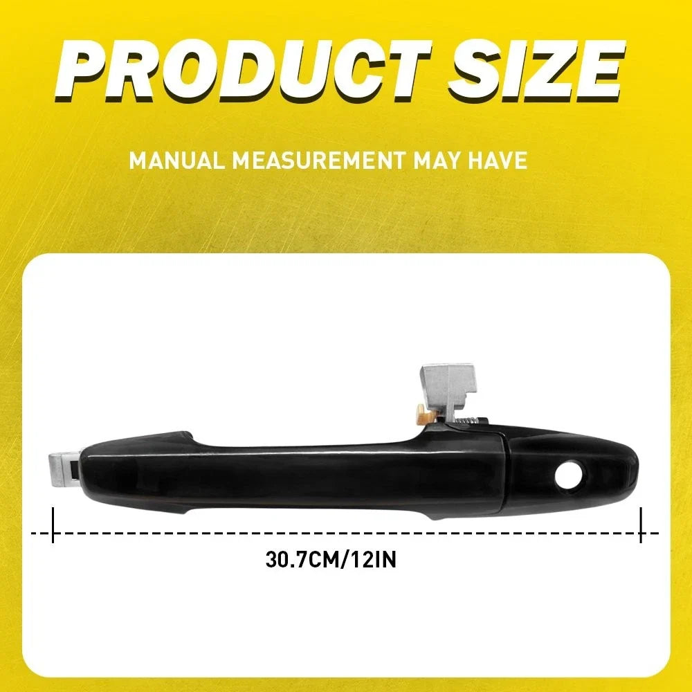 Front Left Black Exterior Door Handle for Honda Civic 2006-2011