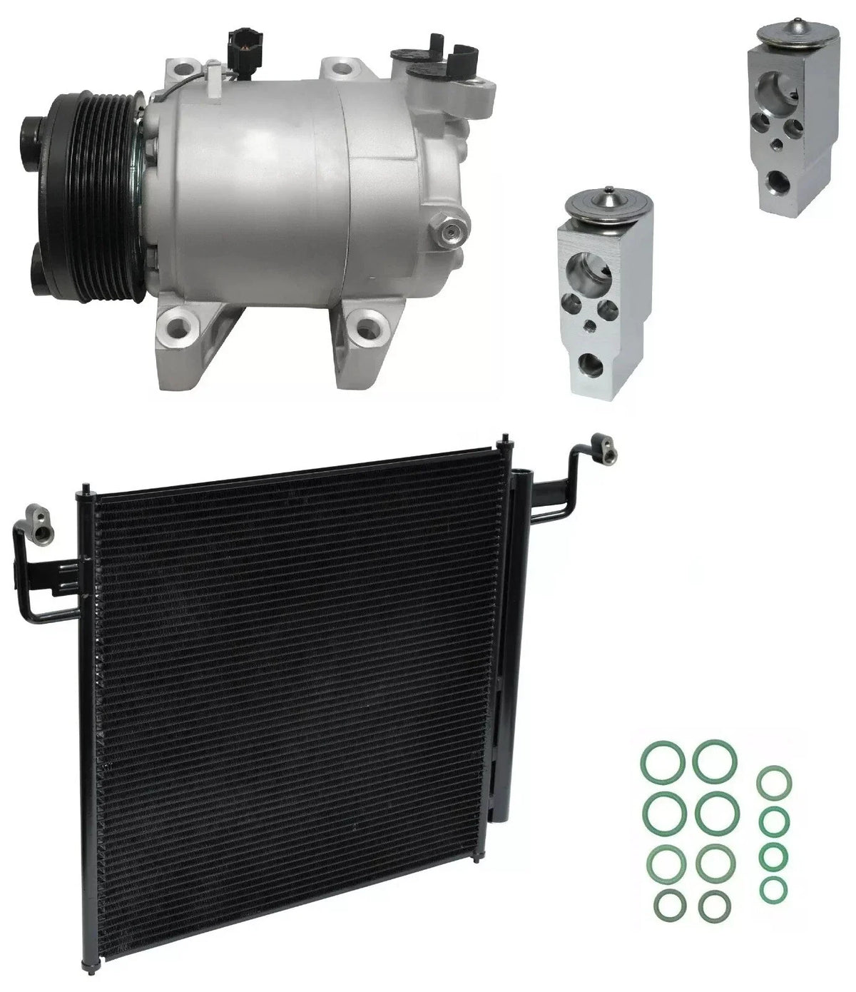 AC Compressor Kit With Condenser for Infiniti QX56 5.6L (2006–2007)