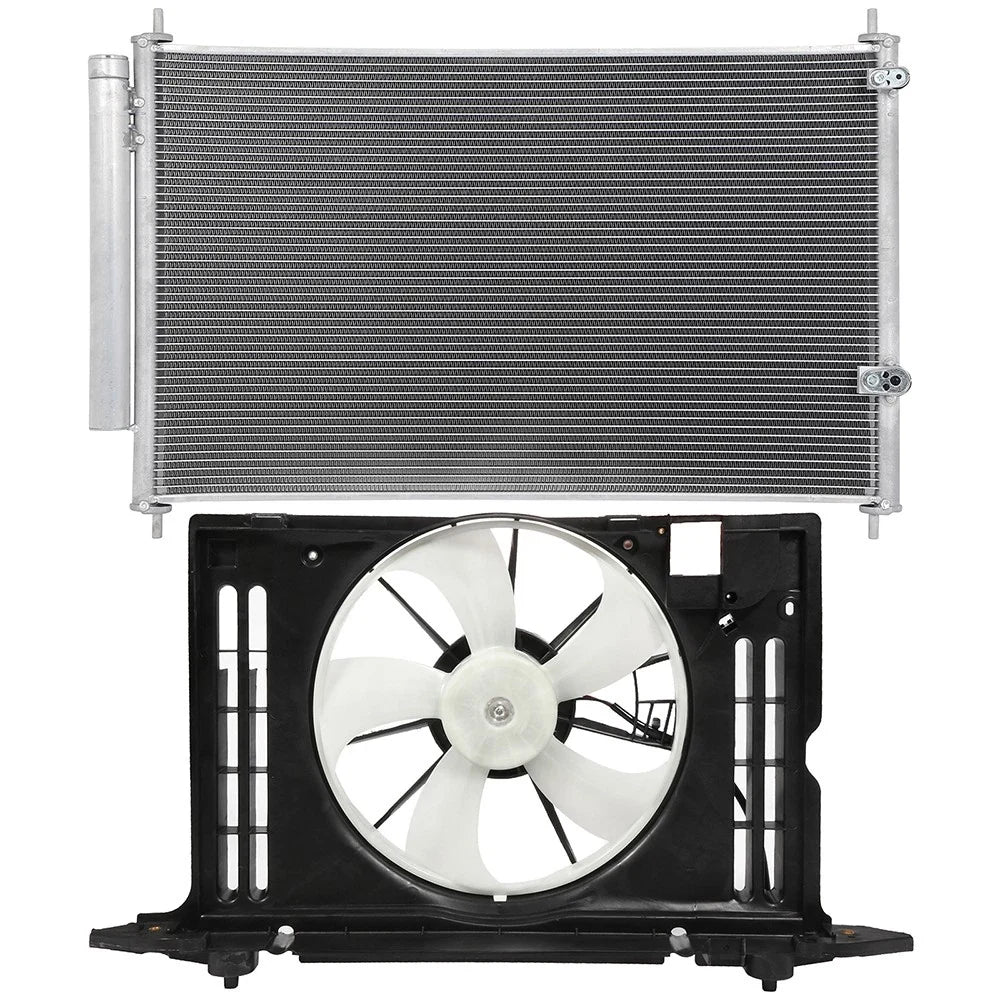 Electric AC Condenser Cooling Fan Kit for Toyota Corolla Matrix (2009–2013)