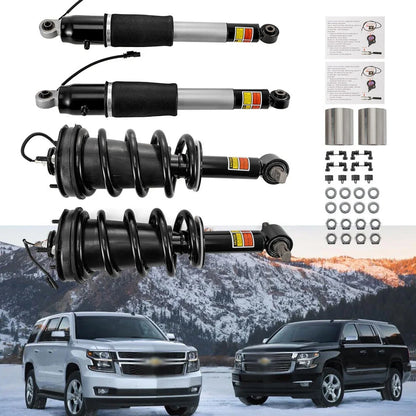 4-Piece Shock Absorber Set for Suburban, Escalade, Tahoe, Yukon XL 2015-2020