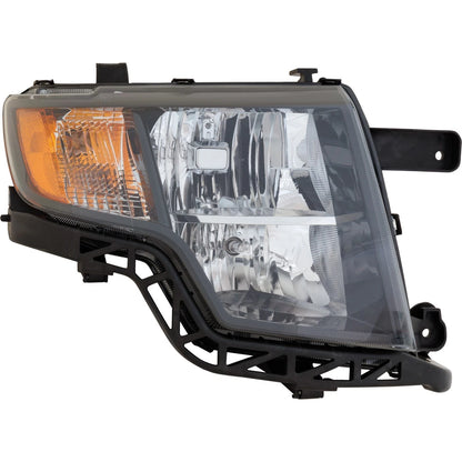 Passenger Side Headlight for Ford Edge (2009–2010) Halogen with Bulb CAPA