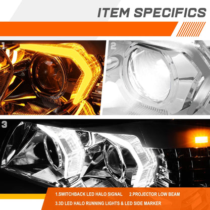 LED DRL Projector Headlight with Signal for BMW 3-Series 2009-2012