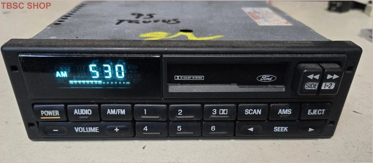 AM FM Cassette Radio for Ford Taurus Sable (1995) F5DF-19B132-BA