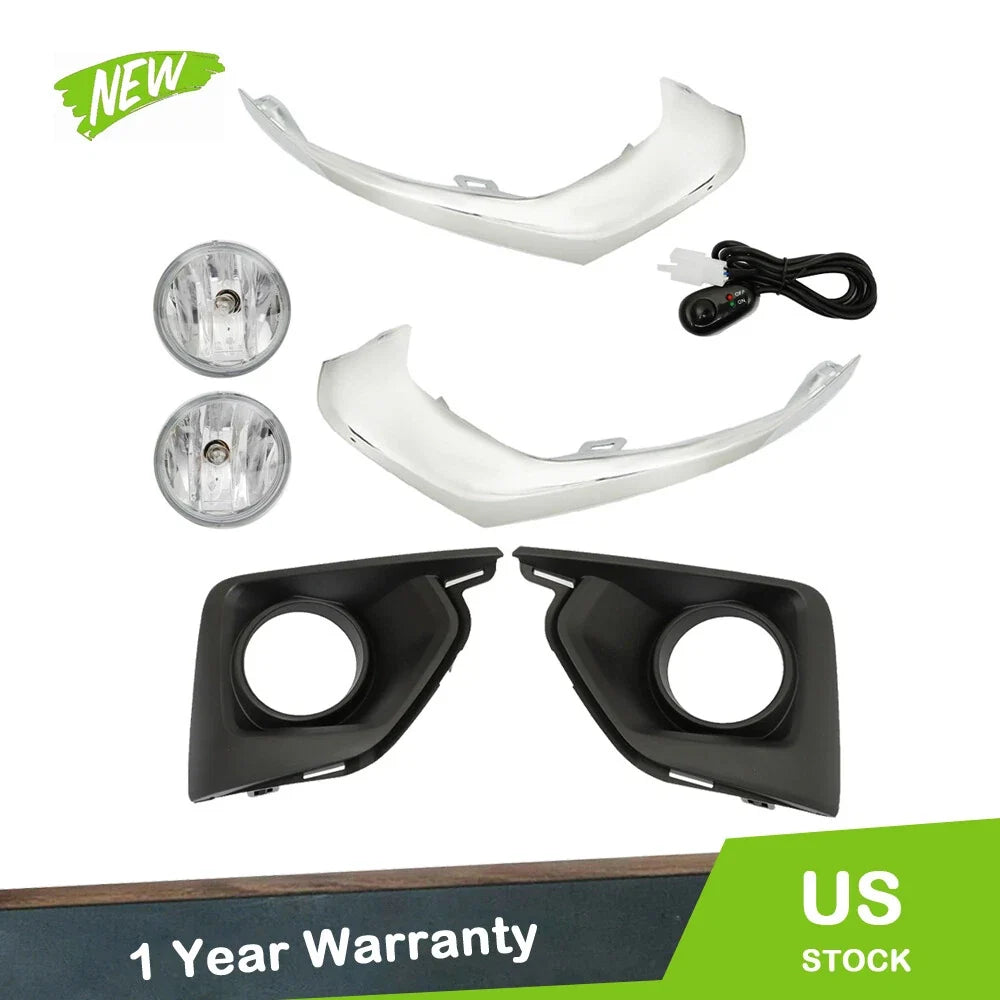 Fog Lights Set for Chevy Traverse (2018–2021) with Bezel and Harness
