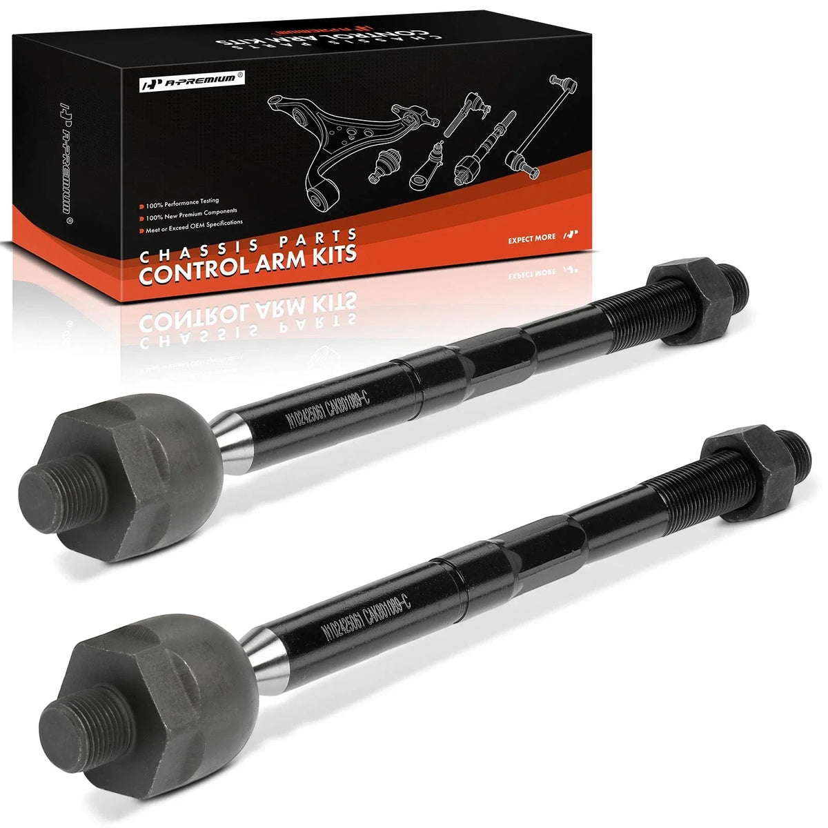 2X Front Inner Side Tie Rod End for Buick LaCrosse Regal (2010–2013)