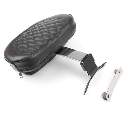 Backrest Pad for Harley Heritage Softail FLSTF 2007-2017 Chrome