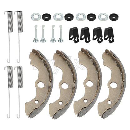 Front Brake Shoes w/Pins Kit for Honda Rincon 650 TRX650FA TRX650FGA (2003–2005)