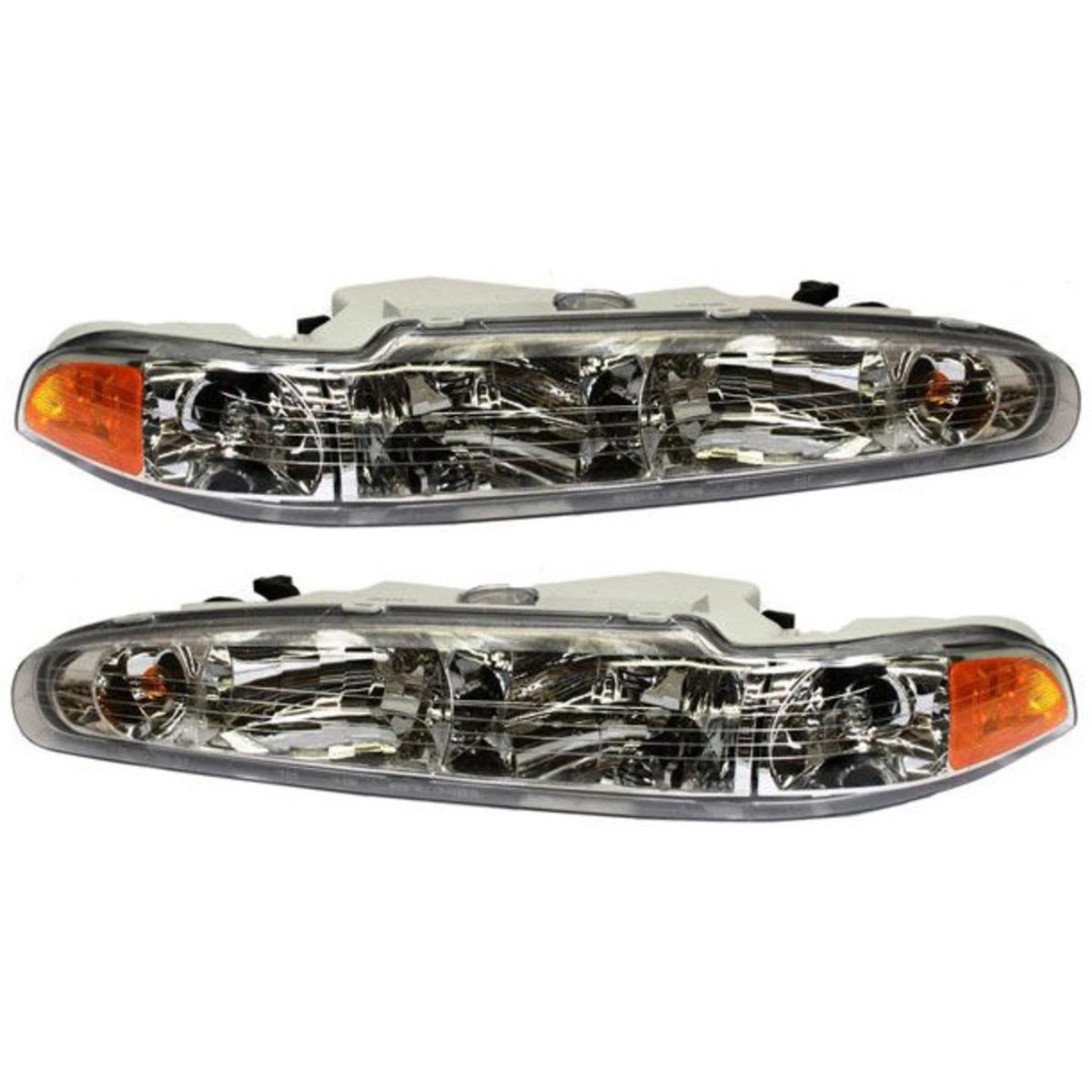 Headlight Set of 2 for Oldsmobile Intrigue (1998–2002) - Left & Right, With Bulb