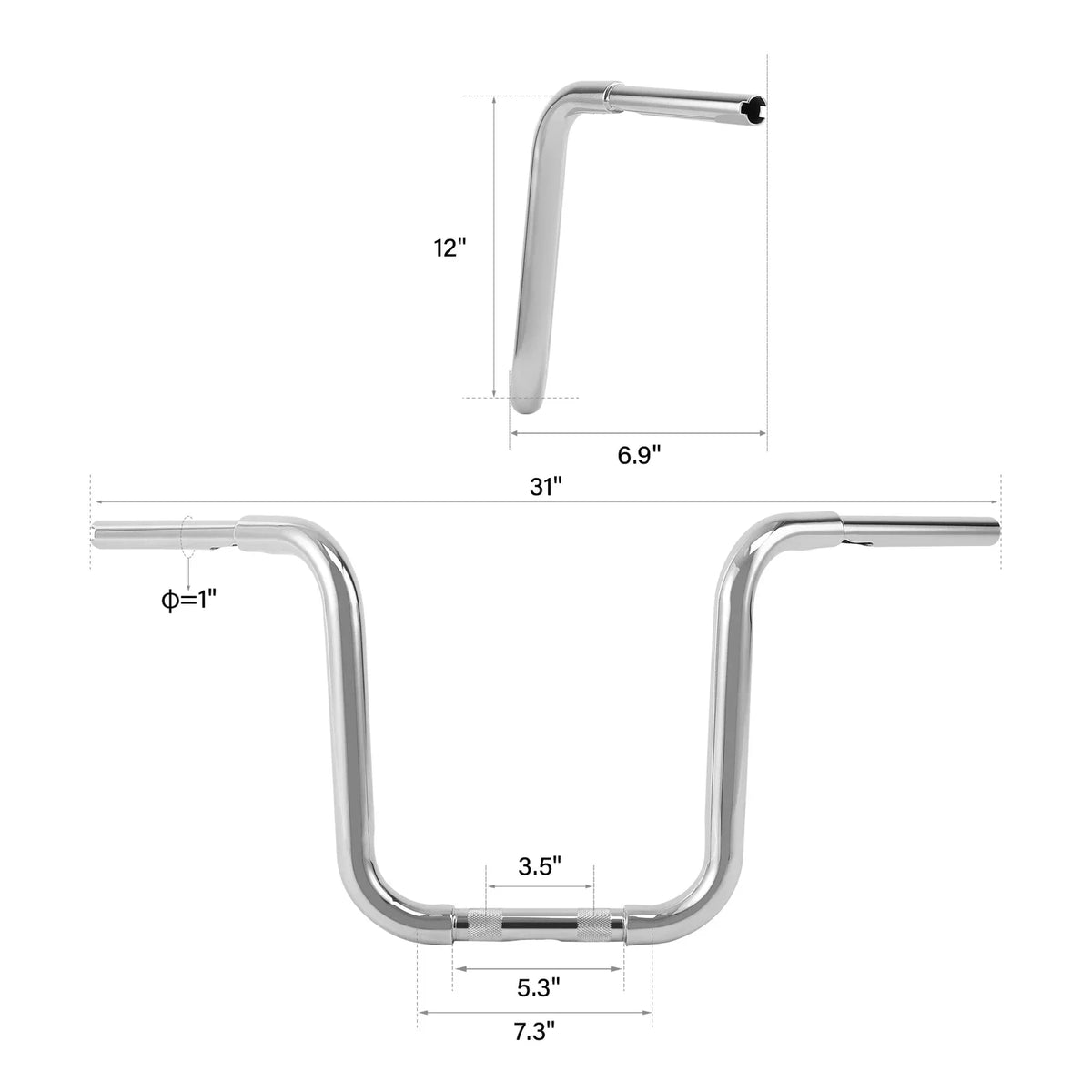 1 1/4" Ape Hanger Handlebar for Harley Heritage Softail Sportster