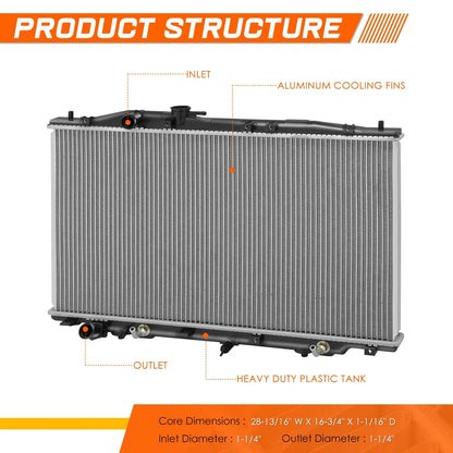 Aluminum Core Cooling Radiator DPI-13081 for Acura RL 2009-2012