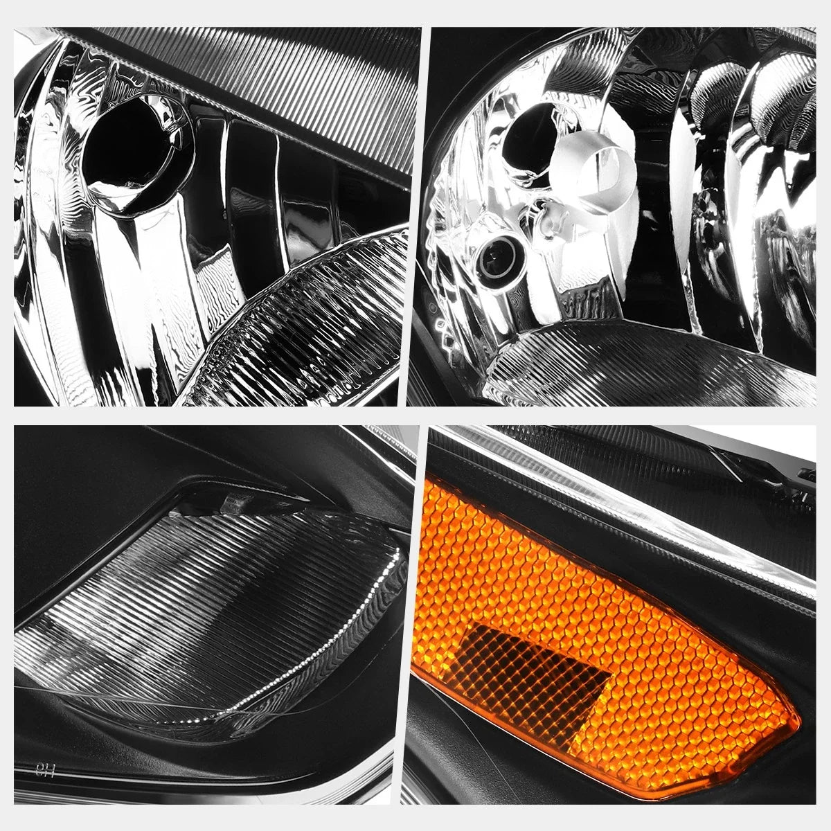 Black Housing Right Headlight for Ford Transit Connect (2014-2018)