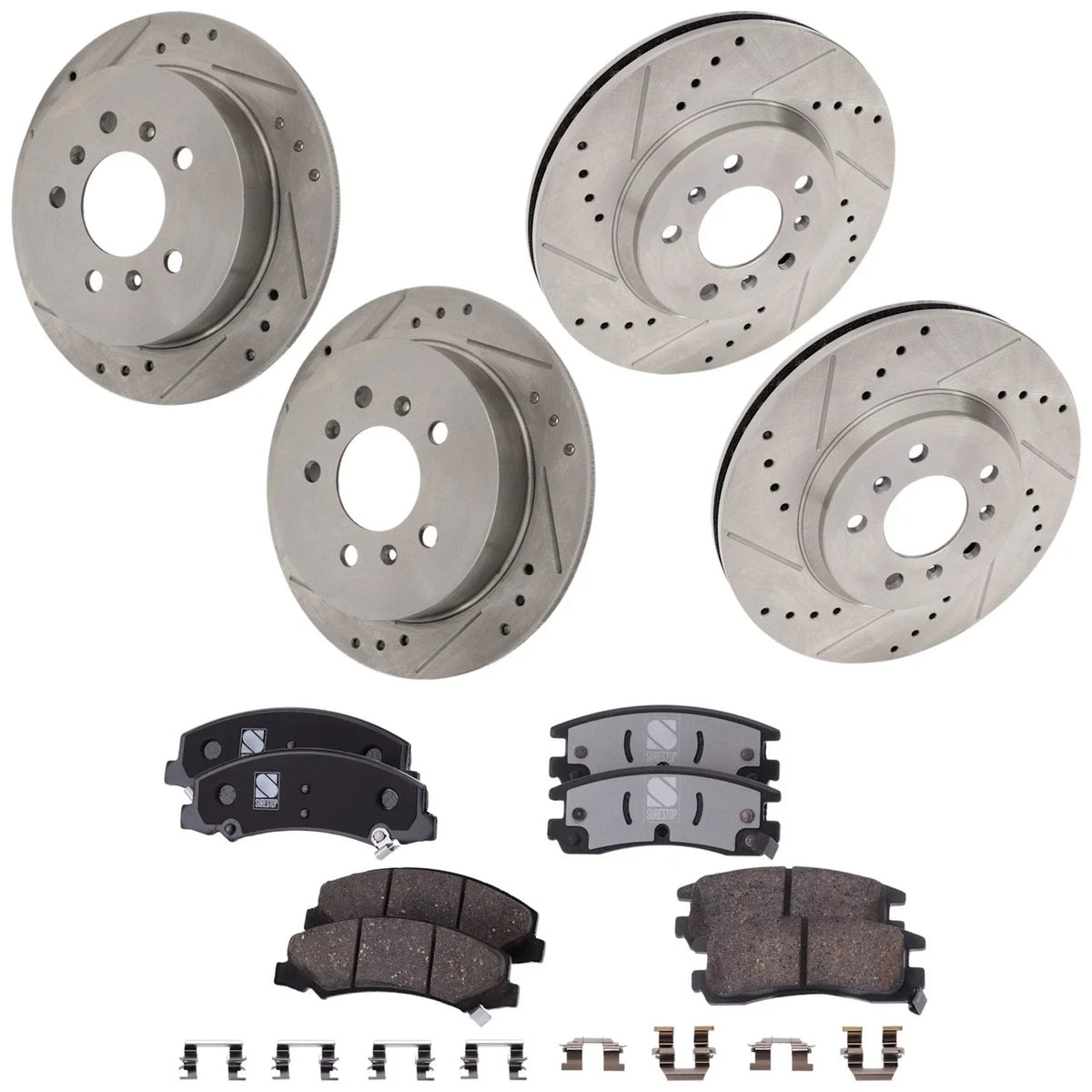 2010 Chevrolet Impala Brake Disc Rotors with Pads Kit