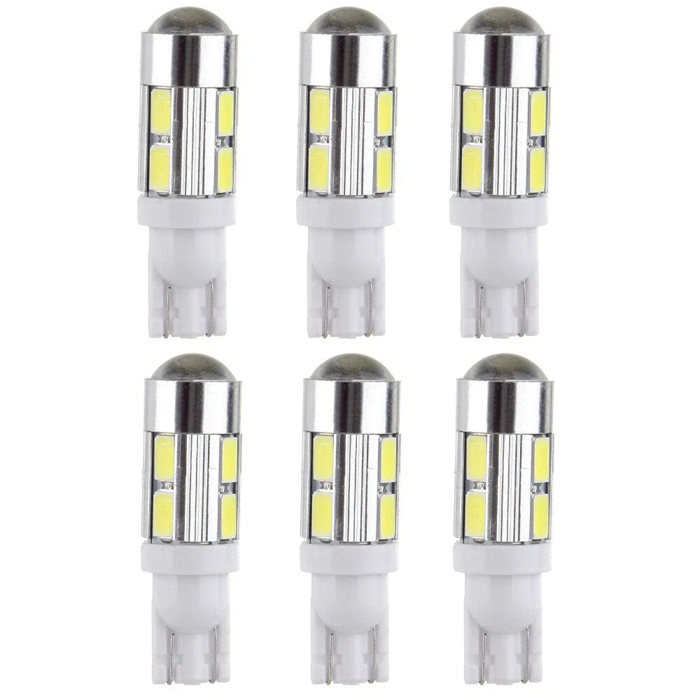 Set of 6 LED Projector License Light Bulbs for Various Models