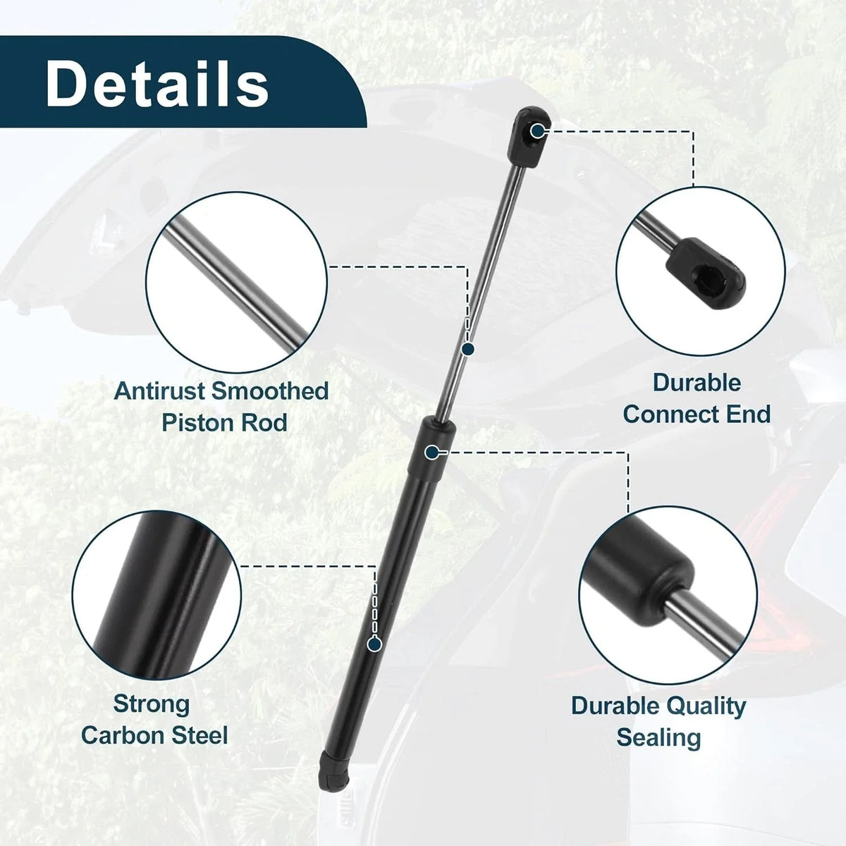 2X Gas Spring Struts OE 817701J000 for Hyundai i20 GB Hatchback (2014–2021)