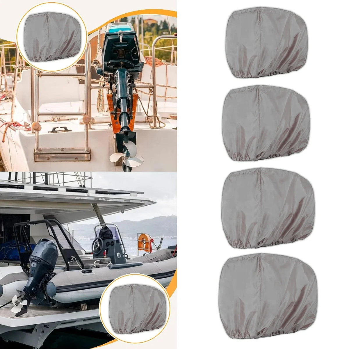 Boat Cover for 30-60 HP Outboard Motor - Tohatsu Nissan Waterproof