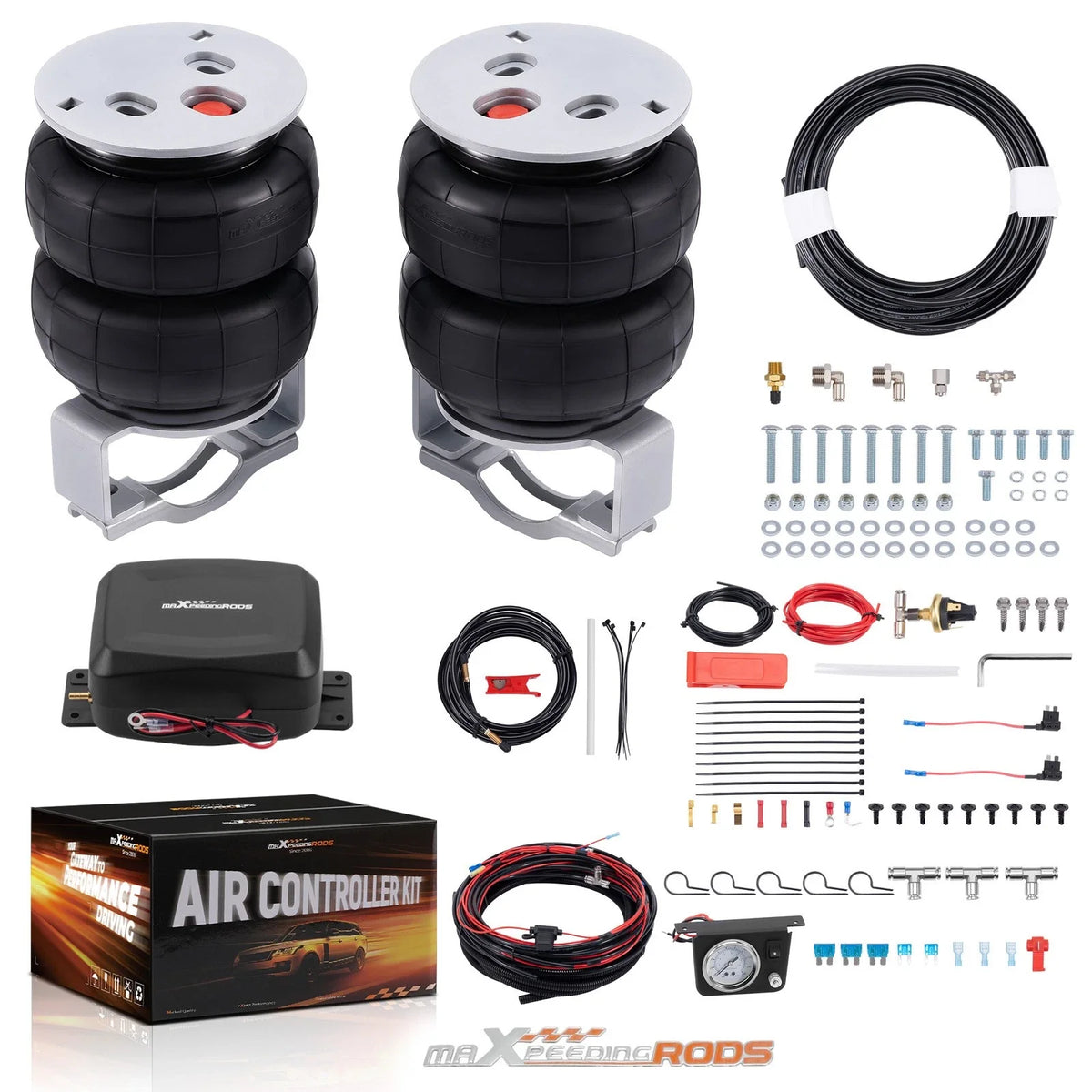 Air Spring Kit w/ Controller & Sensor for 1500 Silverado Sierra (1999-2006)