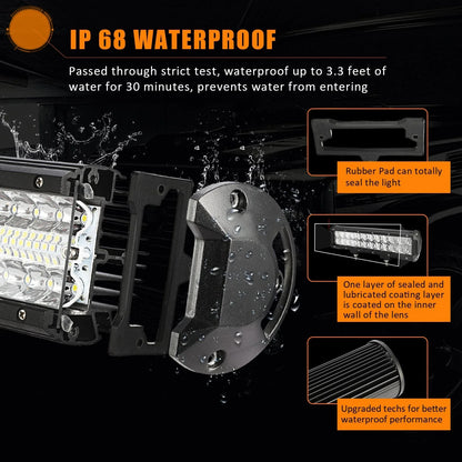 23" 480W LED Work Light Bar for Offroad SUV (50000LM)