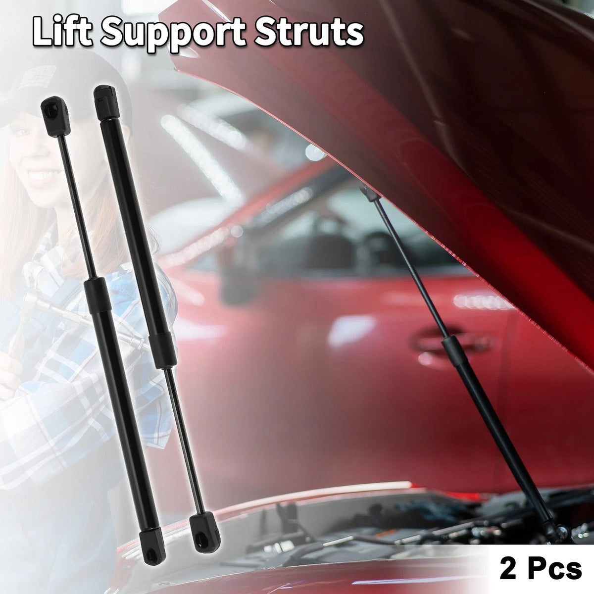 2X Front Hood Lift Supports Struts for Ford Explorer (2002–2010)