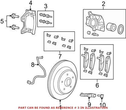 Disc Brake Caliper Pin Kit - Rear for Ram Jeep Dodge Chrysler