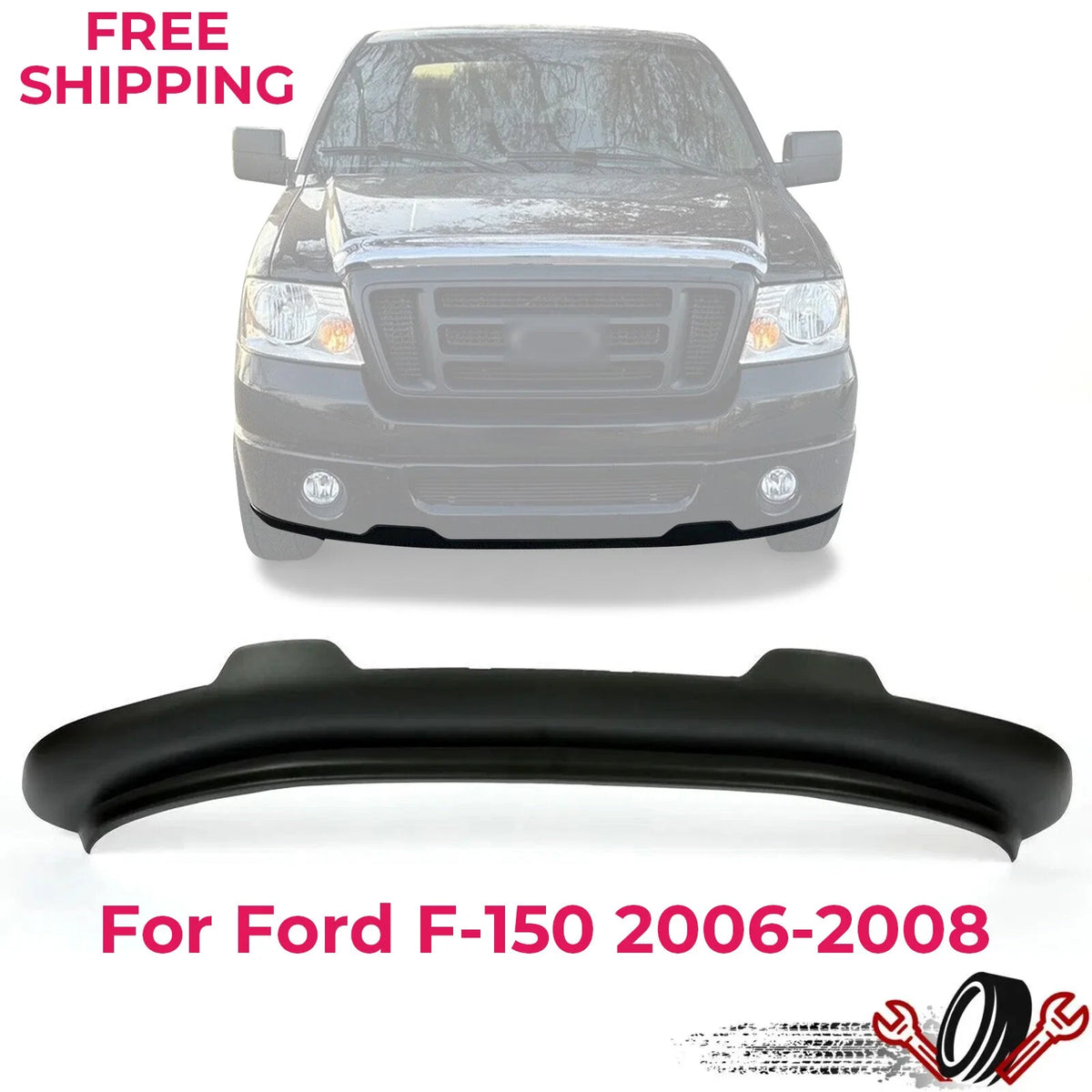 Front Bumper Lower Valance for Ford F-150 (2006–2008) RWD 2WD