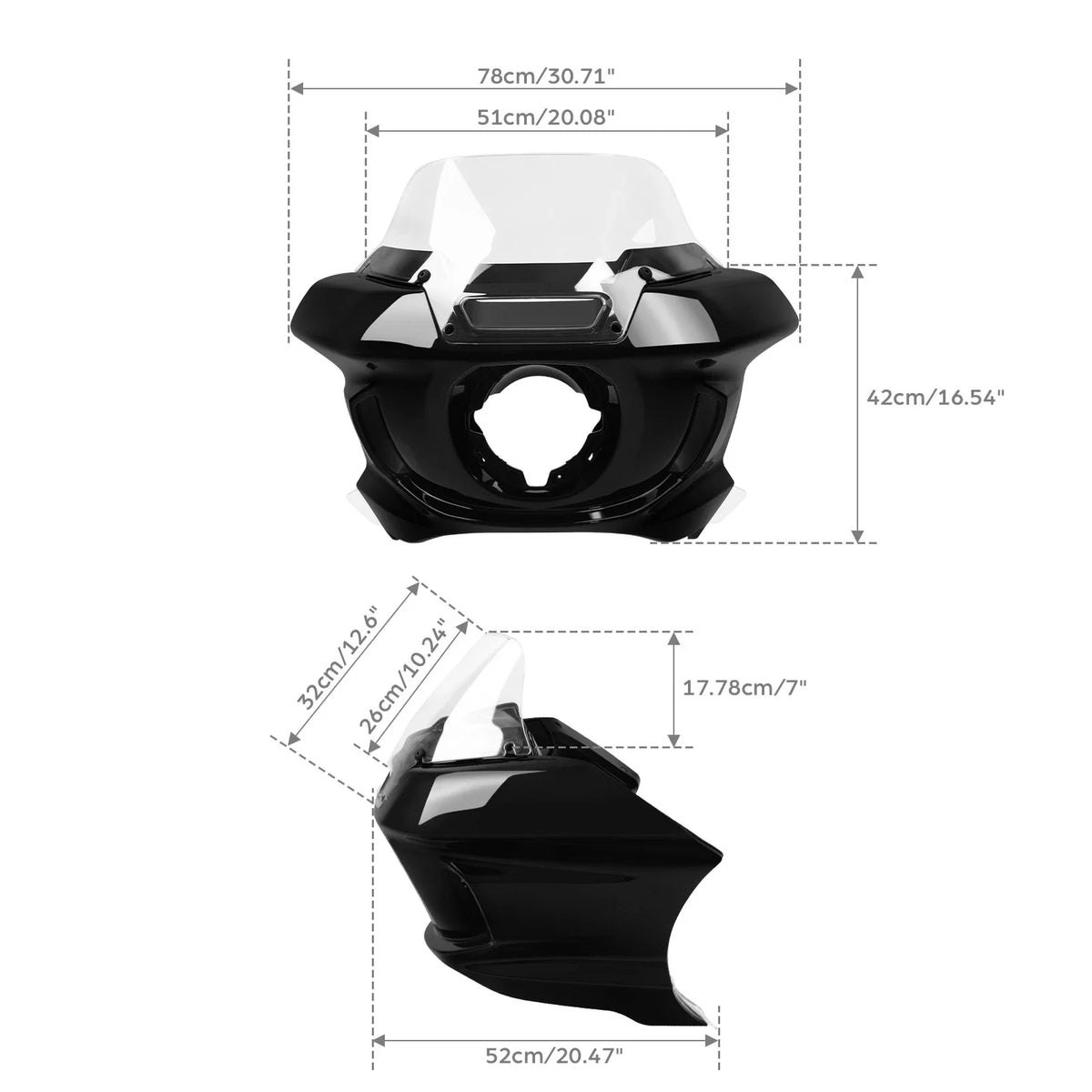 Headlight Fairing Windshield Bracket for Low Rider ST Harley 2022-2025
