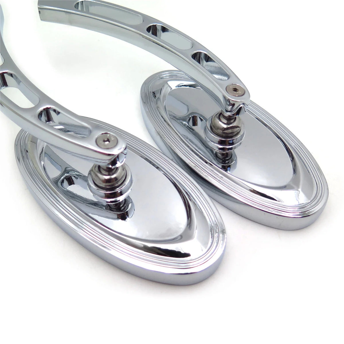 Chrome Oval Mirrors for Yamaha Roadliner/Royal Star/Stratoliner