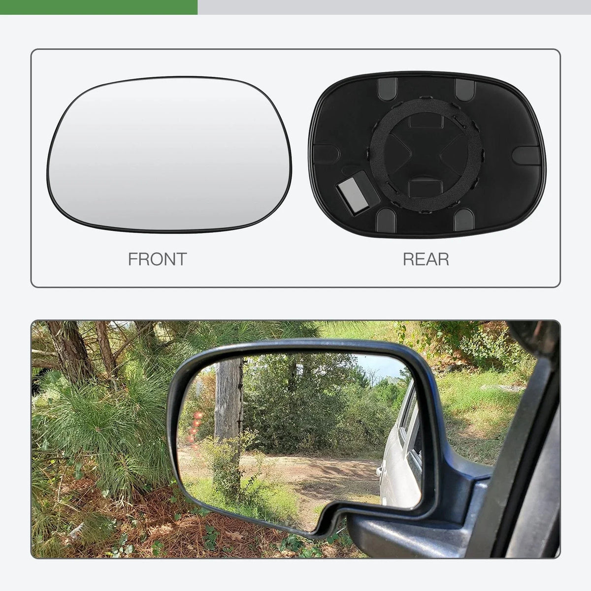Replacement Mirror Glass for Dodge Dakota, Durango (1997–2002)